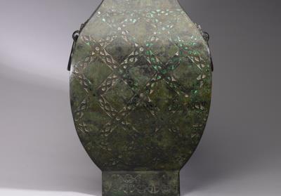 图片[3]-Fang wine vessel with rope pattern and malachite inlay, Warring States period (475-221 BCE)-China Archive